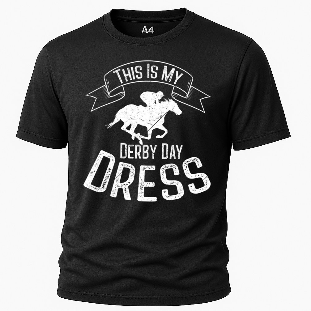 Funny Classic Horse Kentucky This Is My Derby Day Dress Gift Cooling Performance Crew T-Shirt