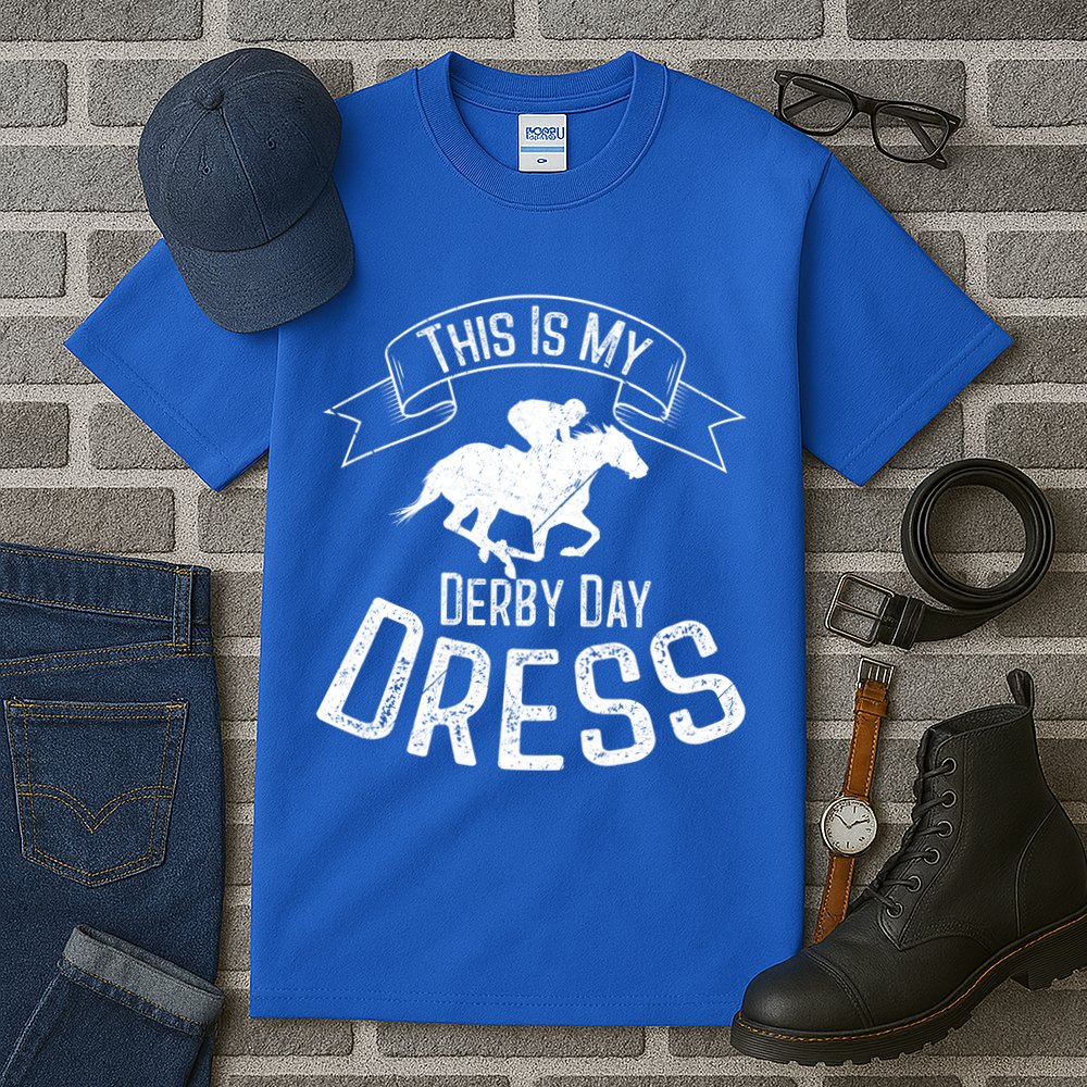 Funny Classic Horse Kentucky This Is My Derby Day Dress Gift Tall T-Shirt