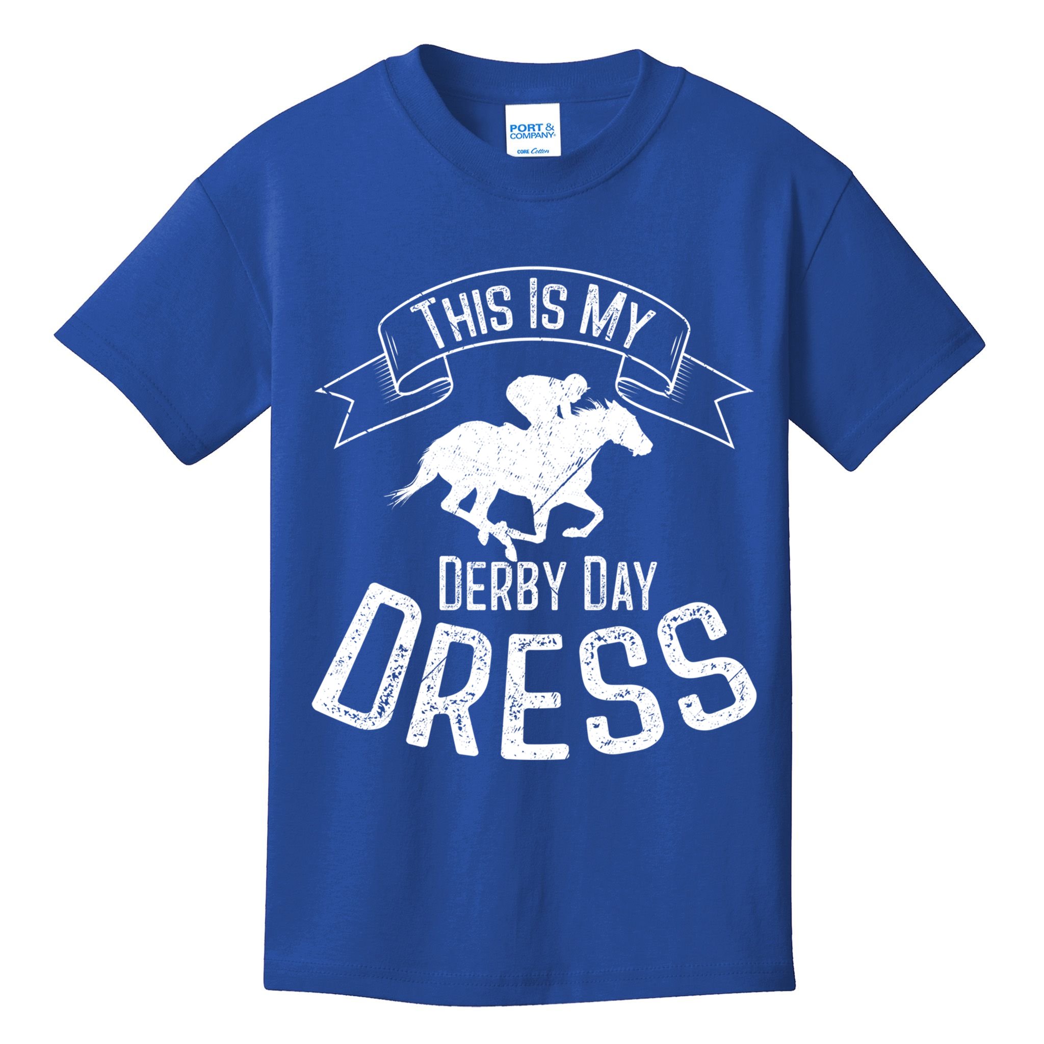 Funny Classic Horse Kentucky This Is My Derby Day Dress Gift Kids T-Shirt