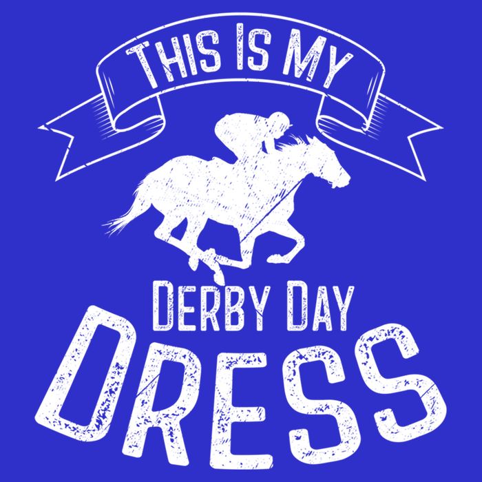 Funny Classic Horse Kentucky This Is My Derby Day Dress Gift Zip Tote Bag