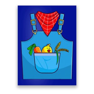 Farmer Costume Halloween Simple Cute Farm Poster