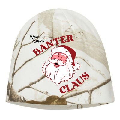 Father Christmas Here Comes Banter Claus Santa Ugly Xmas Gift Kati - Camo Knit Beanie