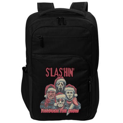 Funny Christmas Horror Characters Ugly Christmas Sweater Impact Tech Backpack