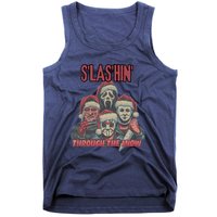 Funny Christmas Horror Characters Ugly Christmas Sweater Tank Top