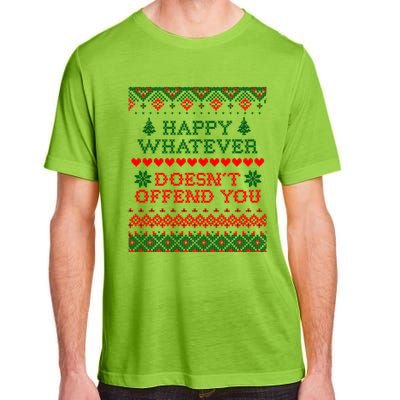 Funny Christmas Happy Whatever Adult ChromaSoft Performance T-Shirt