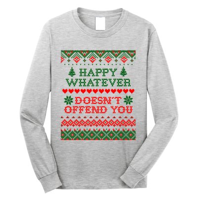 Funny Christmas Happy Whatever Long Sleeve Shirt