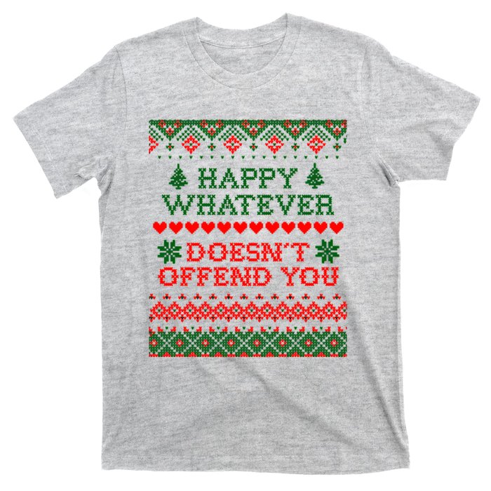 Funny Christmas Happy Whatever T-Shirt