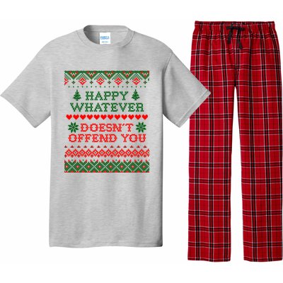 Funny Christmas Happy Whatever Pajama Set