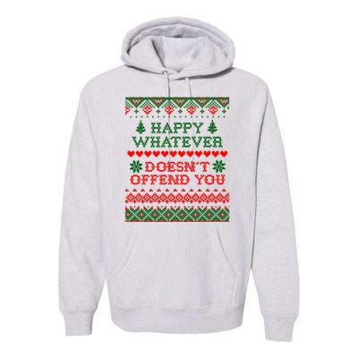 Funny Christmas Happy Whatever Premium Hoodie