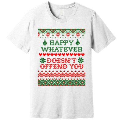 Funny Christmas Happy Whatever Premium T-Shirt