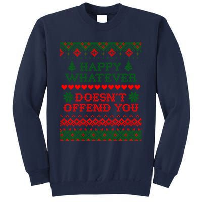 Funny Christmas Happy Whatever Tall Sweatshirt