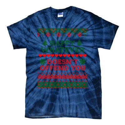 Funny Christmas Happy Whatever Tie-Dye T-Shirt