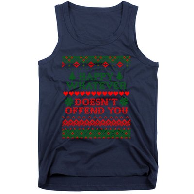 Funny Christmas Happy Whatever Tank Top