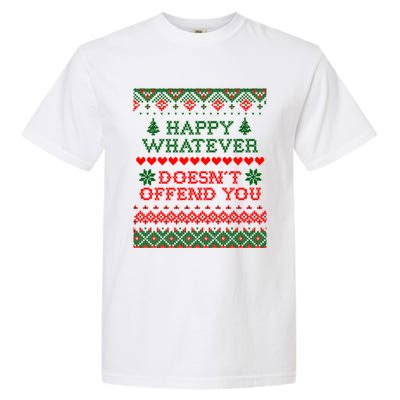 Funny Christmas Happy Whatever Garment-Dyed Heavyweight T-Shirt