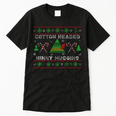 Funny Cotton Headed Ninny Muggins Elf Christmas Tall T-Shirt