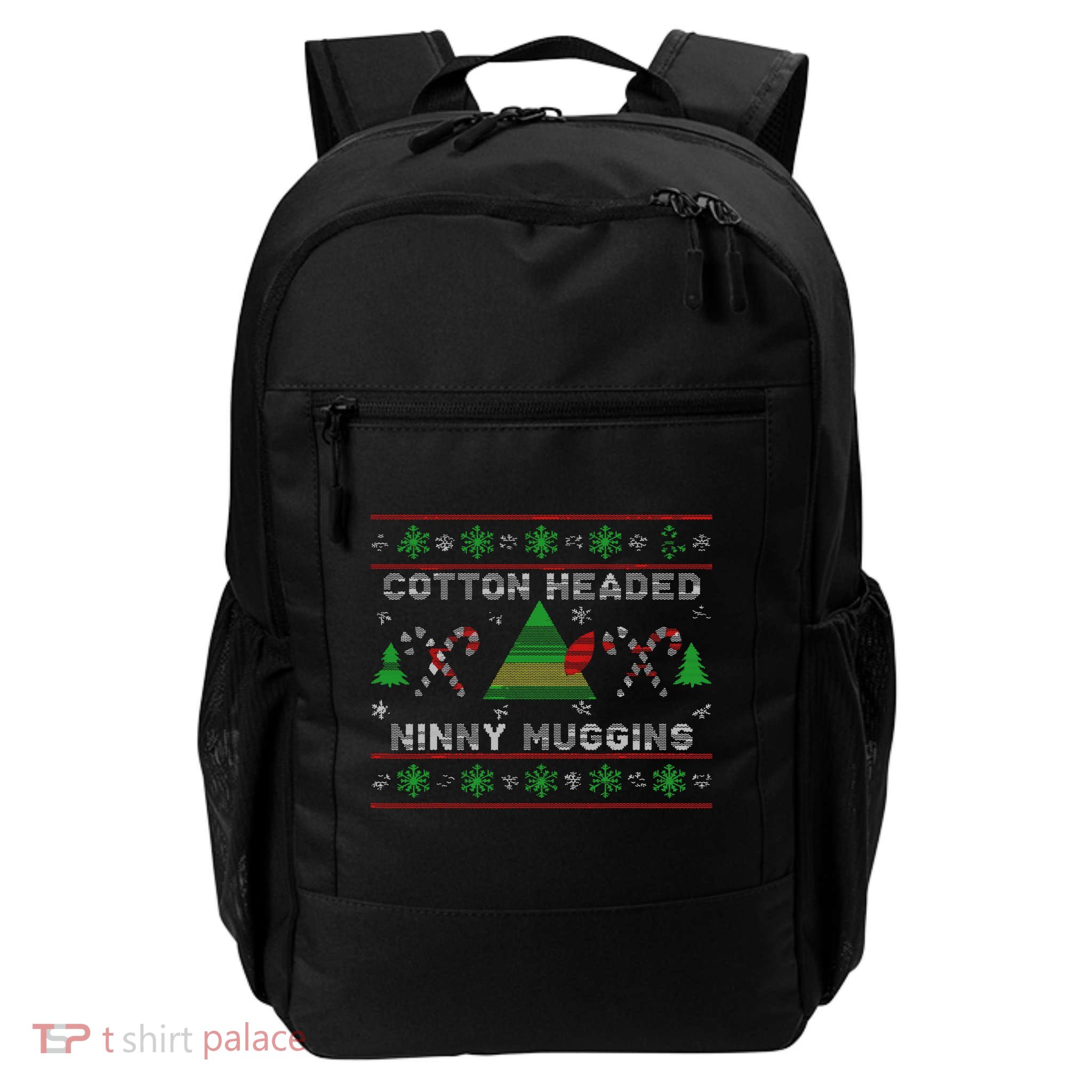 Funny Cotton Headed Ninny Muggins Elf Christmas Backpack