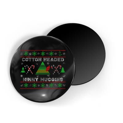 Funny Cotton Headed Ninny Muggins Elf Christmas Magnet