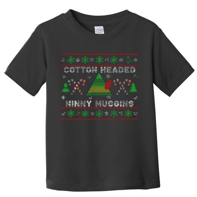 Funny Cotton Headed Ninny Muggins Elf Christmas Toddler T-Shirt