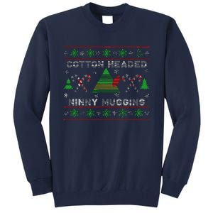 Funny Cotton Headed Ninny Muggins Elf Christmas Tall Sweatshirt