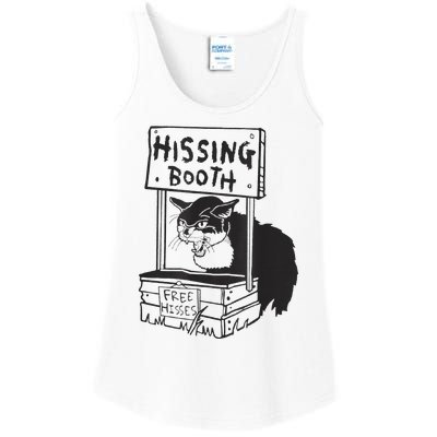 funny Cat Hissing Booth Free Hisses Ladies Essential Tank