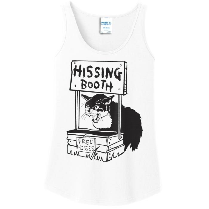 funny Cat Hissing Booth Free Hisses Ladies Essential Tank