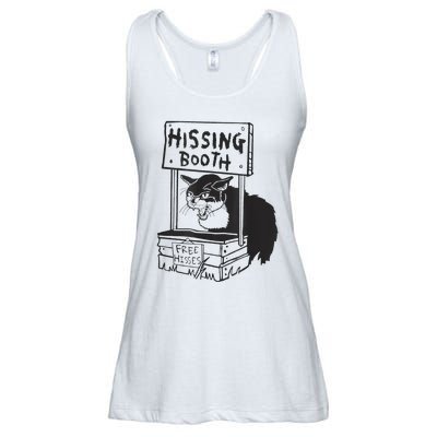 funny Cat Hissing Booth Free Hisses Ladies Essential Flowy Tank