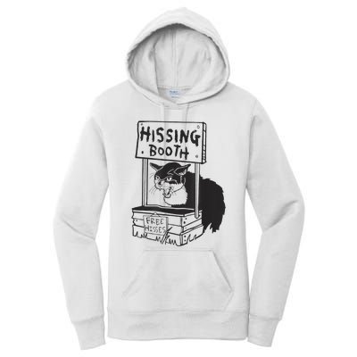 funny Cat Hissing Booth Free Hisses Women's Pullover Hoodie