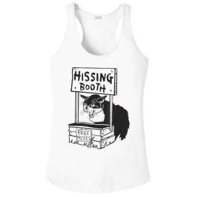 funny Cat Hissing Booth Free Hisses Ladies PosiCharge Competitor Racerback Tank