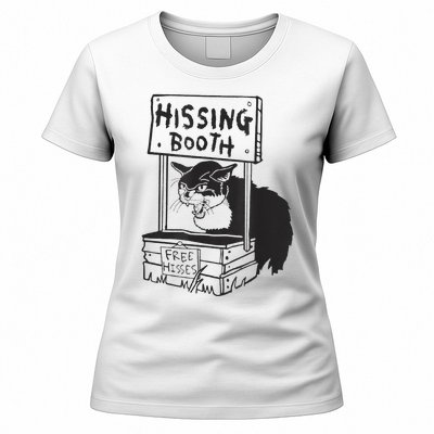 funny Cat Hissing Booth Free Hisses Women's T-Shirt