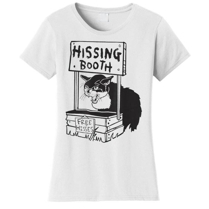 funny Cat Hissing Booth Free Hisses Women's T-Shirt