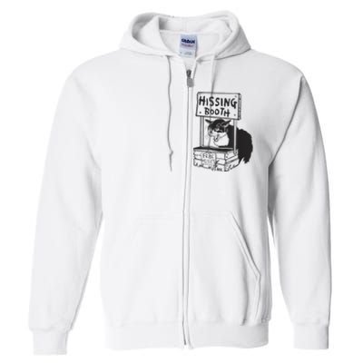 funny Cat Hissing Booth Free Hisses Full Zip Hoodie