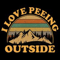 funny Camping Hiking I Love Peeing Outside Cooling Performance Crew T-Shirt