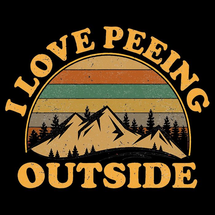 funny Camping Hiking I Love Peeing Outside Cooling Performance Crew T-Shirt