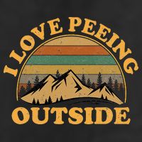 funny Camping Hiking I Love Peeing Outside 11oz C Handle Ceramic Mug