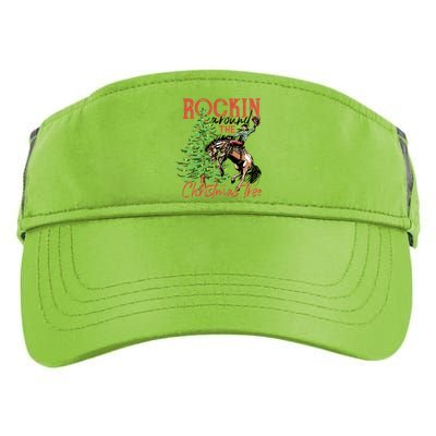 Funny Cowboy Horsing Rocking Around Christmas Tree Western Adult Drive Performance Visor