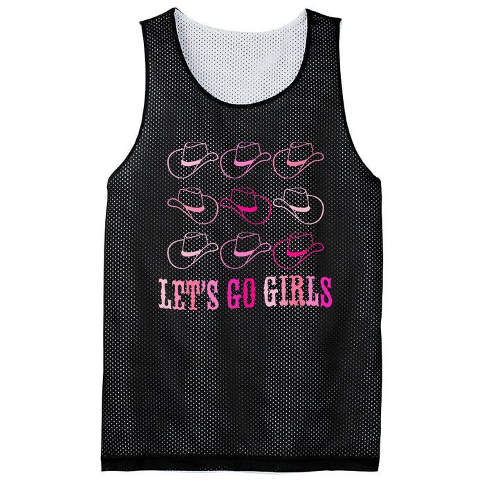 funny Cow Hat Let's Go Western Cowgirls Mesh Reversible Basketball Jersey Tank