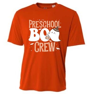 Funny Cute Halloween Preschool Boo Crew Costume Teacher Gift Cooling Performance Crew T-Shirt