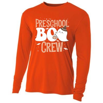 Funny Cute Halloween Preschool Boo Crew Costume Teacher Gift Cooling Performance Long Sleeve Crew