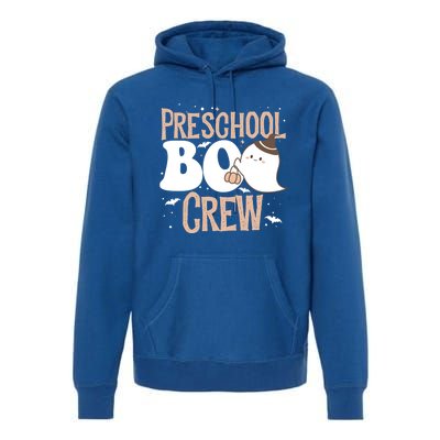 Funny Cute Halloween Preschool Boo Crew Costume Teacher Gift Premium Hoodie