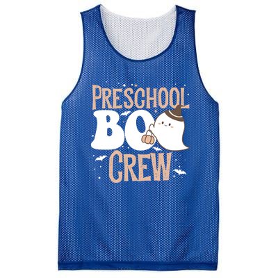 Funny Cute Halloween Preschool Boo Crew Costume Teacher Gift Mesh Reversible Basketball Jersey Tank