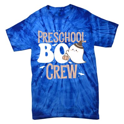 Funny Cute Halloween Preschool Boo Crew Costume Teacher Gift Tie-Dye T-Shirt