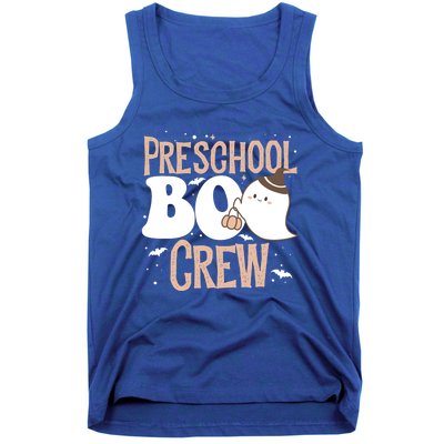 Funny Cute Halloween Preschool Boo Crew Costume Teacher Gift Tank Top