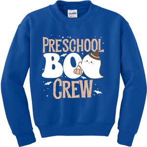 Funny Cute Halloween Preschool Boo Crew Costume Teacher Gift Kids Sweatshirt