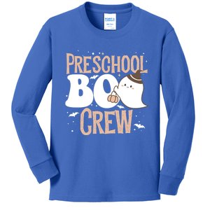 Funny Cute Halloween Preschool Boo Crew Costume Teacher Gift Kids Long Sleeve Shirt