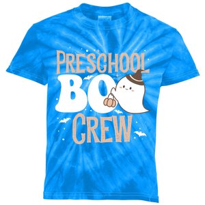 Funny Cute Halloween Preschool Boo Crew Costume Teacher Gift Kids Tie-Dye T-Shirt