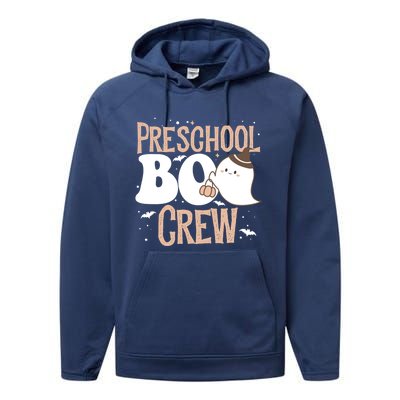 Funny Cute Halloween Preschool Boo Crew Costume Teacher Gift Performance Fleece Hoodie