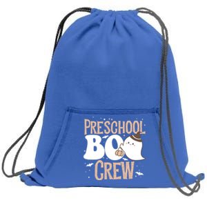 Funny Cute Halloween Preschool Boo Crew Costume Teacher Cool Gift Sweatshirt Cinch Pack Bag