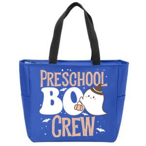 Funny Cute Halloween Preschool Boo Crew Costume Teacher Cool Gift Zip Tote Bag