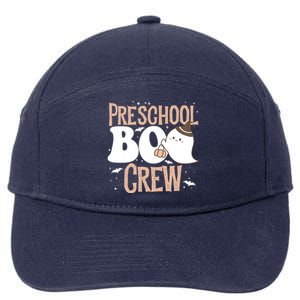 Funny Cute Halloween Preschool Boo Crew Costume Teacher Cool Gift 7-Panel Snapback Hat