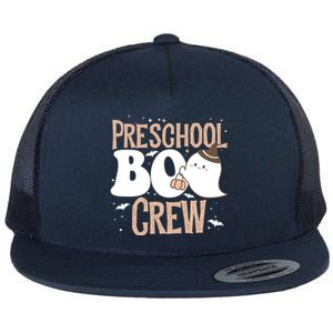 Funny Cute Halloween Preschool Boo Crew Costume Teacher Cool Gift Flat Bill Trucker Hat